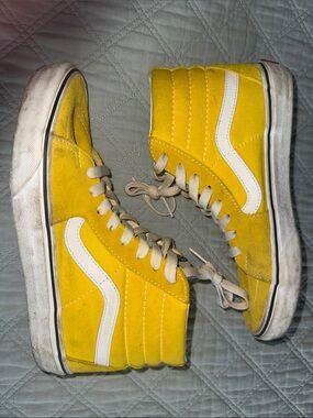 Vans Yellow High-Top Sneakers - as is